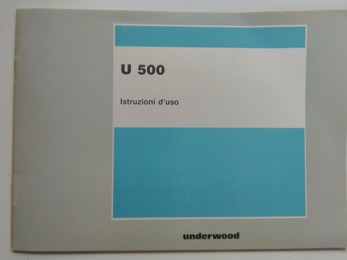 Manuale istruzioni olivetti - manuale,