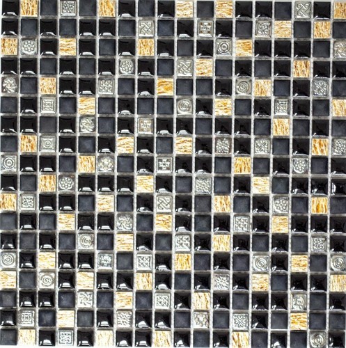 Mosaico pietra naturale nero - mosaico,