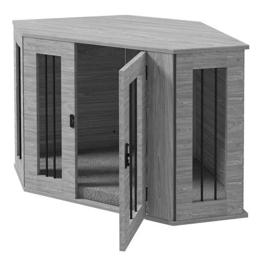 Mobile gabbia per cani grigio - gabbia,