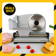 Affettatrice Elettrica Professionale 200W | Lama 19cm in Acciaio Inox