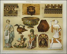 1889 ORIG.COLOR CROMOLITO =TERRACOTTE ANTICHE = MEYERS