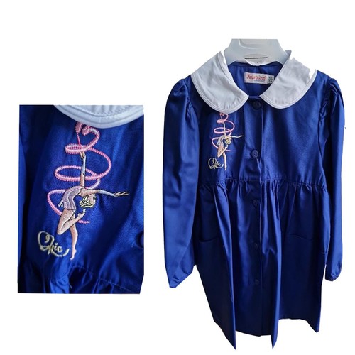 Grembiule scuola blu - , bimba