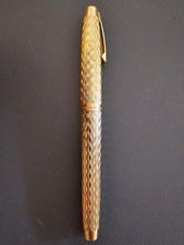 Sheaffer Imperial 835 Gold Marquetry  14K Medium Nib  & Box 1970’S USA