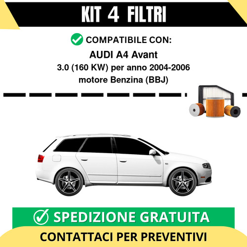 Kit filtri tagliando per - 4,