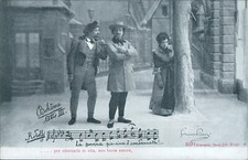 s845 cartolina boheme  opera lirica puccini  alterocca terni