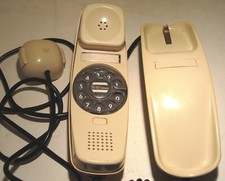 TELEFONO A DISCO FISSO “LILLO”FACE STANDARD ANNI 70/80 BIANCO LATTE