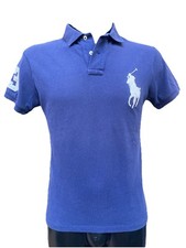 Ralph Lauren Polo Big Pony in piqué Custom Slim-Fit Blue M