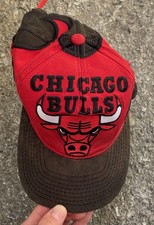 1990s NBA Chicago Bulls X Starter Snap Back Vintage Cap Flame