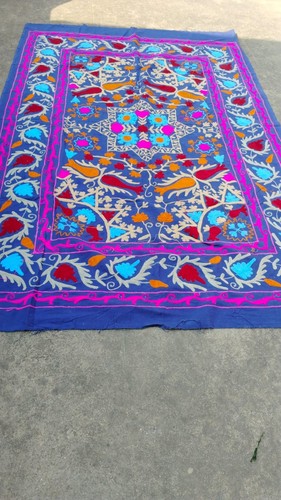 Vintage suzani ricamo tela - ricamo, blu