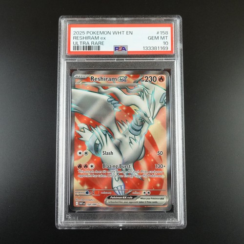 Psa reshiram 158 086 - reshiram, 158/086
