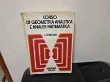 ELEMENTI GEOMETRIA ANALITICA ANALISI MATEMATICA- TONOLINI- MINERVA-1982 