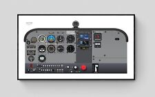 Poster Cessna 172 cabina di