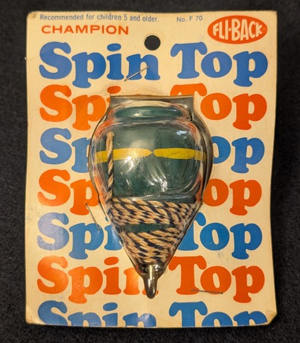 Spinning top legno vintage - in,