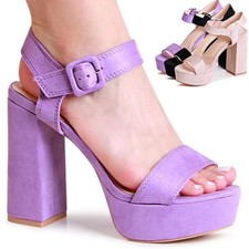 Sandali Con Plateau In Velluto