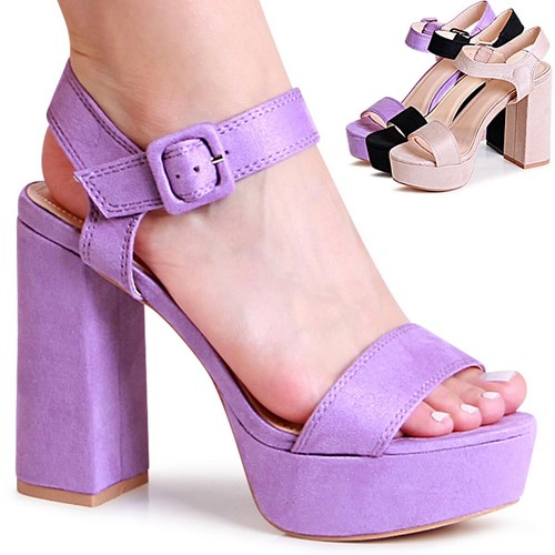 Sandali con plateau - con,