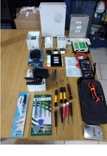 new LOTTO DI MATERIALI E STRUMENTI ELETTRICI ED ELETTRONICI USATI E NUOVI 3 FOTO