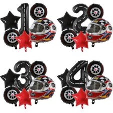 Set 6 pz palloncino da corsa auto palloncino moto casco riempimento aria decorazione festa