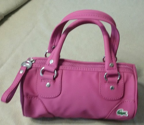 Borsa bauletto firmata lacoste - borsa,