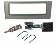 Per Fiat Grande Punto CD Stereo Fascia Plancia Adattatore Kit Montaggio Argento