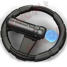 VOLANTE per SONY PLAYSTATION 3 MOVE PS3 STERZO DI GUIDA CONSOLE SPORT WHEEL   