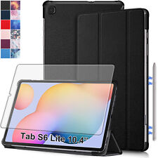 Custodia protettiva Lonfeid + pellicola protettiva 9H vetro per Samsung Galaxy Tab S6 Lite 10.4 -3