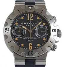 Orologio Uomo BVLGARI Diagono Scuba SCB38S Cronografo Automatico 38mm