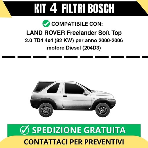 Kit filtri bosch land rover - filtri,