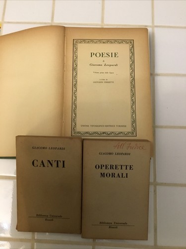 Leopardi giacomo universale - leopardi,