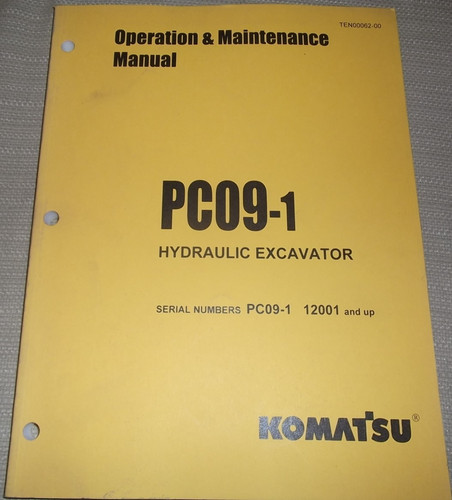 Komatsu pc09 libretto - komatsu, pc09-1
