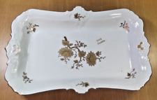 centrotavola porcellana finissima decoro oro epoca 900