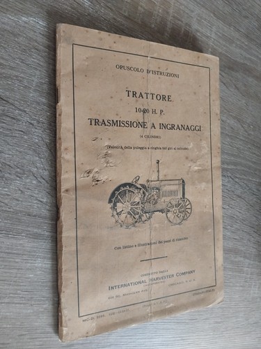 Trattore h p - 10-20, h.p