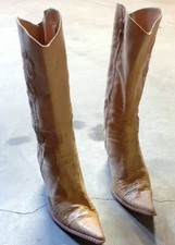 stivali stile texano donna in camoscio - n.38