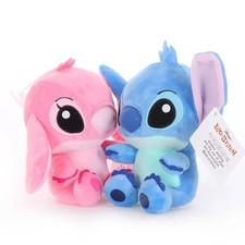 Disney Lilo & Stich Morbido Peluche Stitch o Angel 20 cm