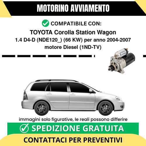 Motorino avviamento toyota - avviamento,
