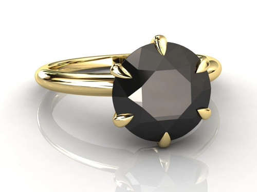 Anello con diamanti - , neri