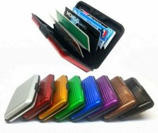 PORTA TESSERE PATENTE CARTE DI CREDITO RIGIDO PORTA CARTE TASCABILE IN ALLUMINO