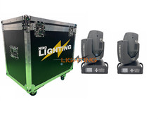 TESTA MOBILE  BEAM 10R 280w Coppia WISDOM MOVING HEAD A FASCIO COPPIA CON CASES