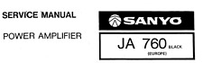 SANYO JA-760 JA-877 Schematic