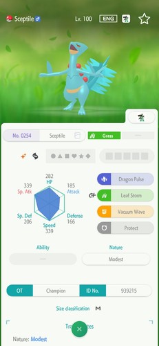 Sceptile 6iv shiny - sceptile, per