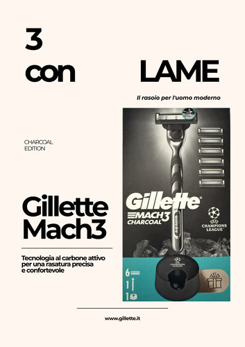 Gillette mach3 charcoal - gillette,