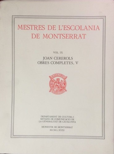 Mestres escolania de - mestres,