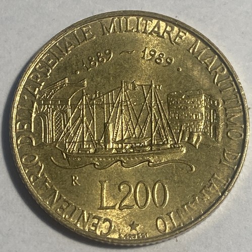 Italia 1989 moneta 200 - italia,