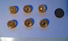 BOTTONI VINTAGE 6 PZ METALLO