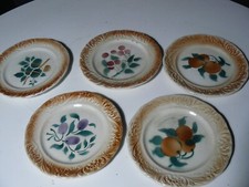 MAGNIFIQUE  LOT DE 5 ASSIETTES