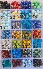 BIGLIE DI VETRO 1.6cm Anni 70