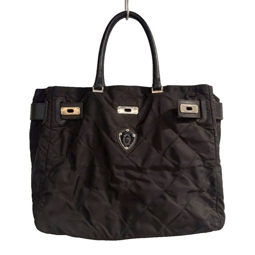 Pollini women black tote bag - women's,