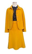 Grabo Abito Gonna Giallo Lana Wool  100% Vintage XL