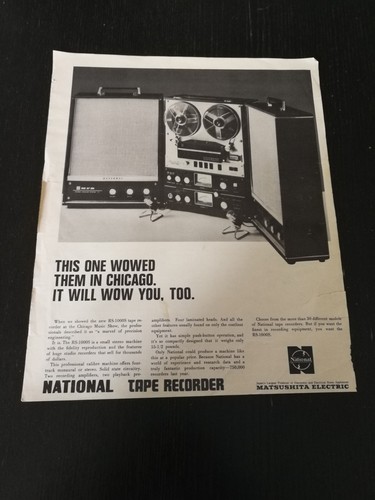 1965 national tape - tape, recorder