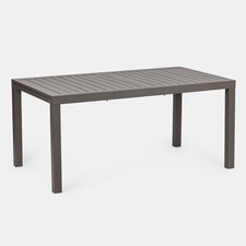 TAVOLO ALLUNGABILE IN ALLUMINIO DA ESTERNO GIARDINO TORTORA CM 160-240X90 (38604