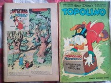 Topolino Libretto Numero 10 Originale 1950 senza Copertine Senza Bollino!!